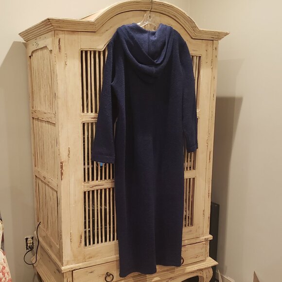 100 % Cozy Kenji Comfort Navy Blue Robe Size Med - Picture 6 of 9